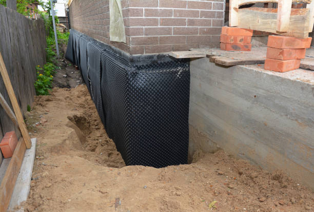 Happy homeowners after waterproofing job in Line Lexington